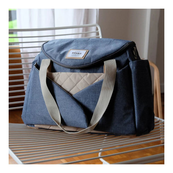 Beaba Sydney II Changing Baby Diaper Bag - Heather Blue