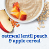 Gerber Cereal for Sitters, 6+ months - Oatmeal Lentil Peach Apple