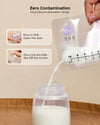 Momcozy Breastmilk Storage Bags, No Leak Easy Seal Disposable Freezer Safe with Measurement Markings, 180 ml - Pack of 50