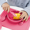 EzPz Happy Utensils for Toddlers(Spoon, Fork & Knife) - Pink