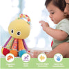 Activity Octopus Early Learning Play Soft Toy with Crinkle Sound Rattle for Baby