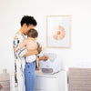 Ubbi Diaper Storage Caddy and Changing Mat - Taupe
