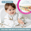 Bibado Short Sleeve Coverall Weaning Bib - Serengeti Spaghetti