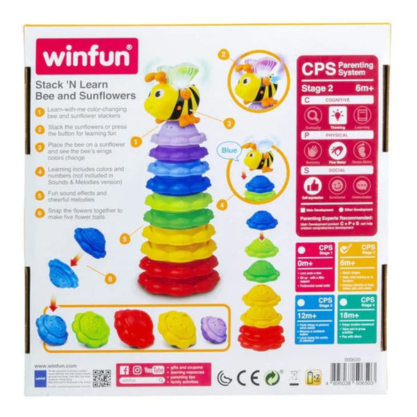 Winfun Stack 'N Learn Bee and SunflowersColorChanging Magnetic Toy