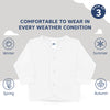 Front Open Full Sleeves Cotton Vest – Pack of 3 for Babies