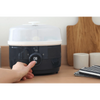 Beaba 2 in 1 Baby Bottle Sterilizer and Dryer, 8 Min Steam Sterilization, 3 Modes Sterilize, Dry or Both, Capacity for 6 Bottles -Night Blue
