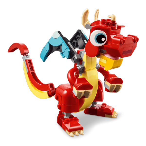Lego Creator Red Dragon 3 in 1 Animal Toy Set, 149 Pieces