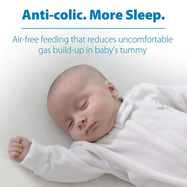Dr.Browns Natural Flow Anti Colic Options+ Narrow Baby Bottle 8 oz/250 ml - Blue - Dezine Kids