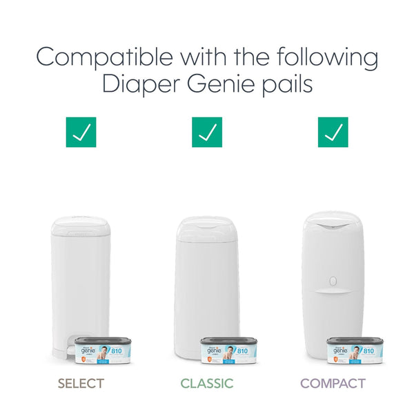 Diaper Genie Jumbo Square Refills Holds Upto 810 Newborn Sized Diapers