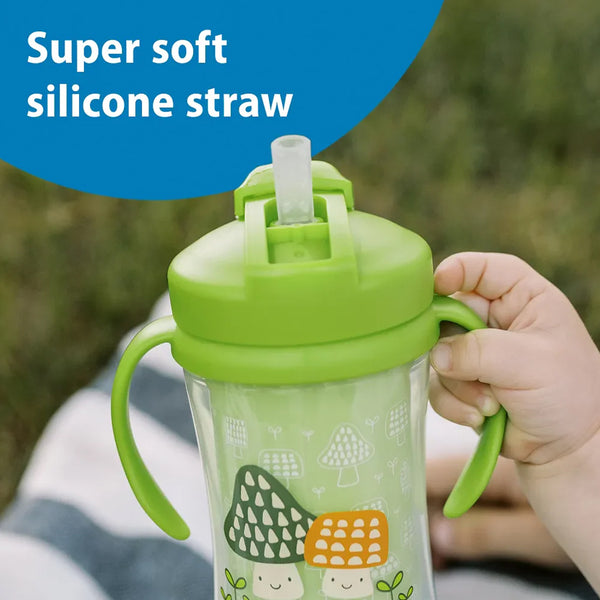 Dr.Browns Milestones Insulated Straw Cup - Green - Dezine Kids