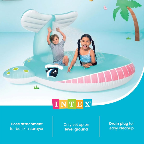Intex Whale Inflatable Spray Kiddie Pool - Dezine Kids