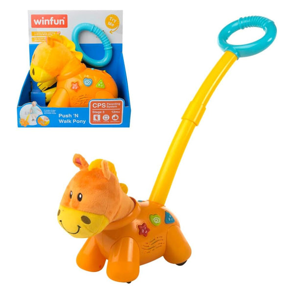 Winfun Push N Walk Pony Interactive Learning Walker with Lights