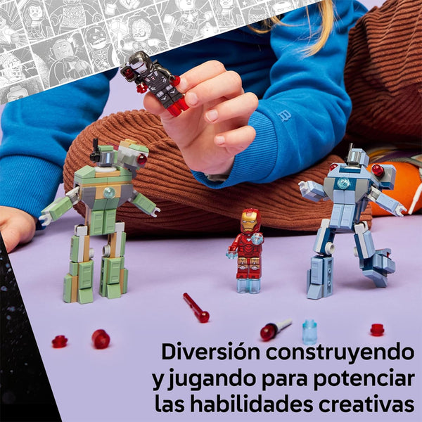 Lego Marvel Iron Man & War Machine vs. Hammer Drones