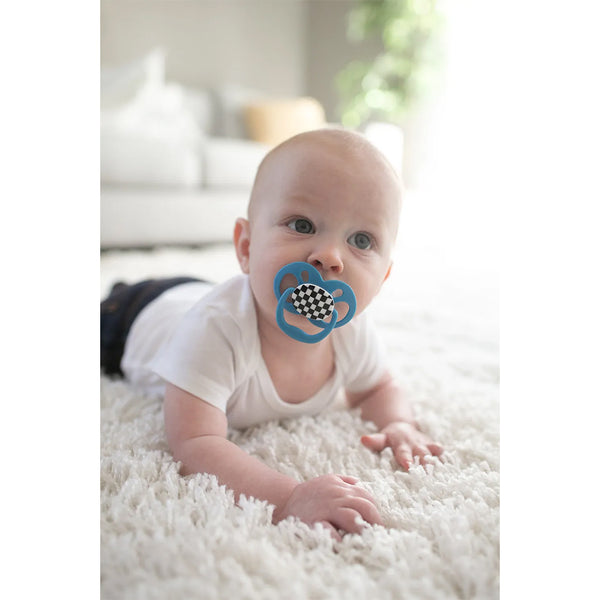 Dr.Browns Blue Chemistry Advantage Pacifiers Stage 2, Pack of 2 - Skateboard Snail - Dezine Kids