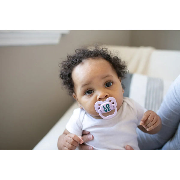 Dr. Browns Blue Space Advantage Pacifiers Stage 1, Pack of 2 - Lavender Love - Dezine Kids