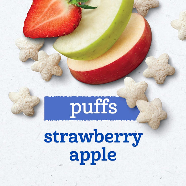 Gerber Puffs for Crawlers, 8+ months - Strawberry Apple