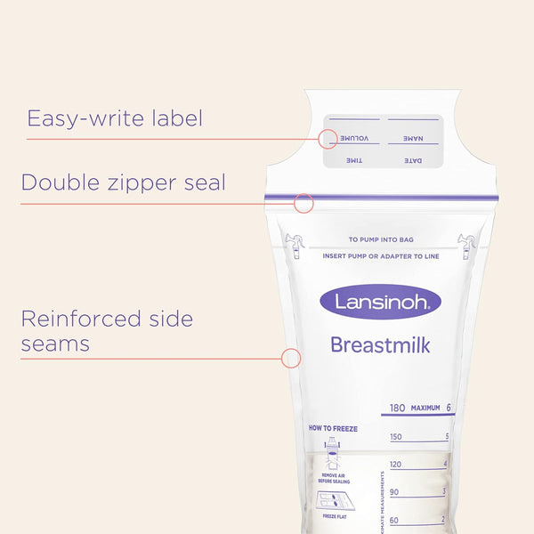 Lansinoh Breast Milk Storage Bags - Count 50