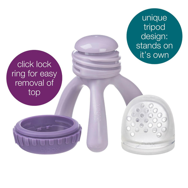 B.Box Silicone Fresh Food Feeder - Peony Purple