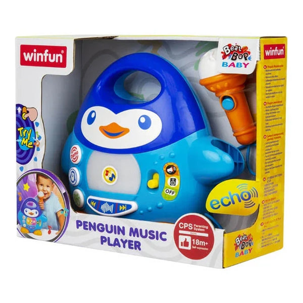 Winfun Penguin Music PlayerWorking Microphone with Echo Effect