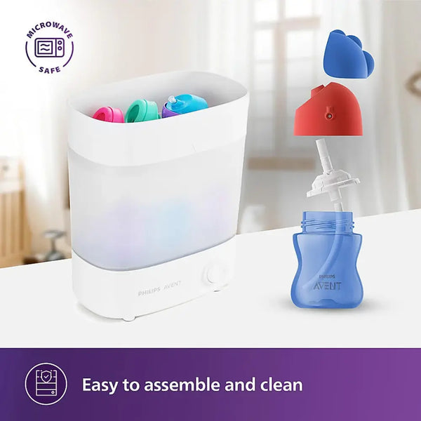 Philips Avent Bendy Twin Handle Straw Cup 200 ml - Blue