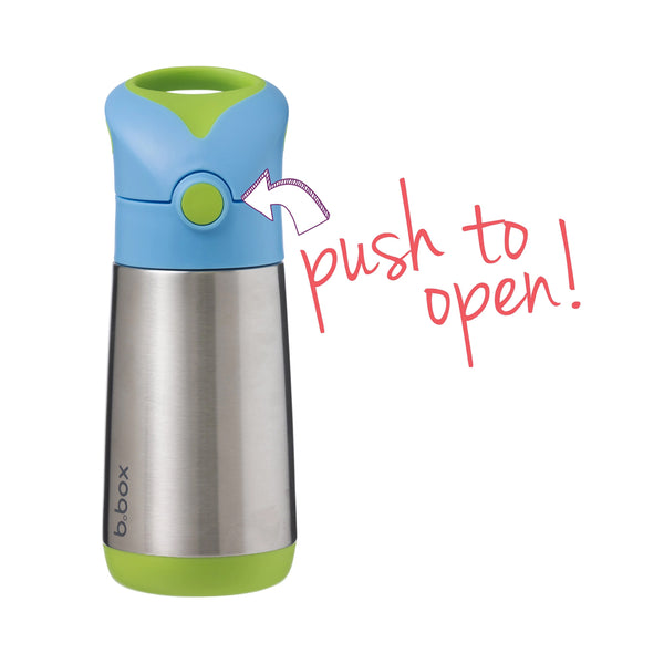 B.Box Insulated Drink Bottle Sipper 350 ml - Ocean Breeze Blue Green