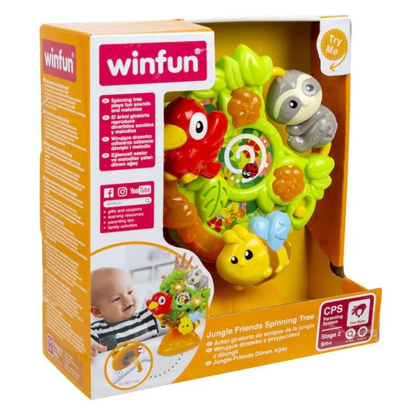 Winfun Jungle Friends Spinning TreeInteractive Toy with Suction Cup - Dezine Kids