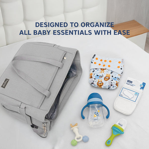 Hopop Tote Diaper Bag with Changing Mat