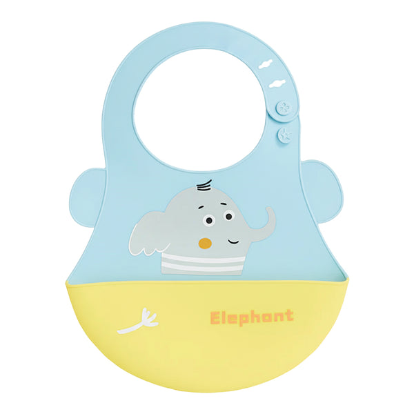 Hopop Easy Clean Crumb Catcher Silicone Bib - Dezine Kids