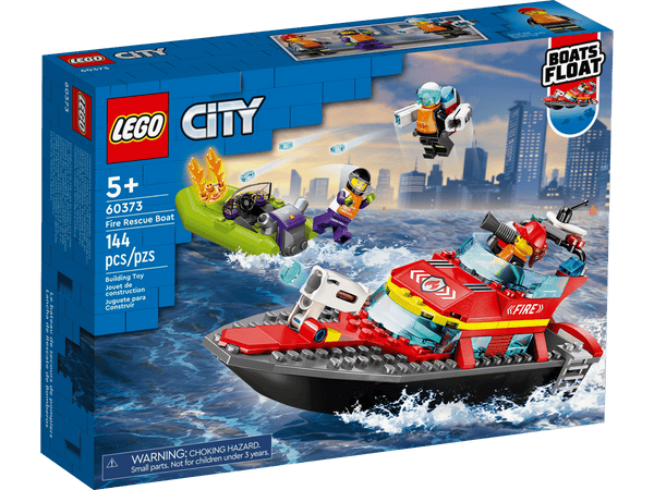Lego City Fire Rescue Boat - Dezine Kids