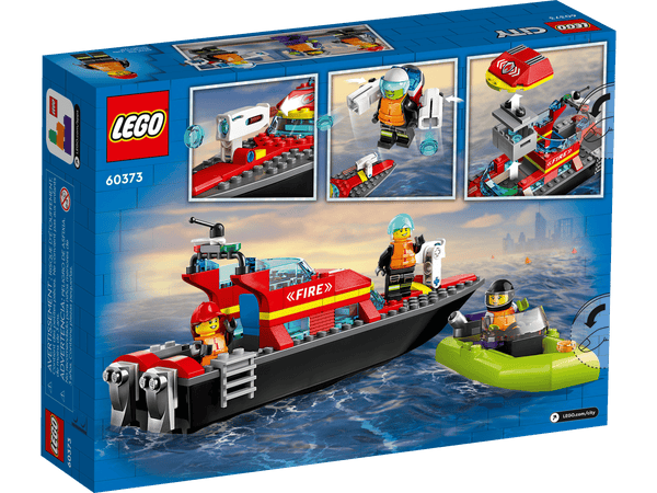 Lego City Fire Rescue Boat - Dezine Kids