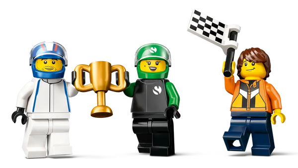 Lego City F1 Grid with VCARB & Sauber Race Cars Toy Vehicle Set - Dezine Kids