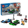 Lego City F1 Grid with VCARB & Sauber Race Cars Toy Vehicle Set - Dezine Kids