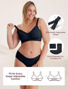 Momcozy Maternity Accessory YN21 Nursing Bra - Black