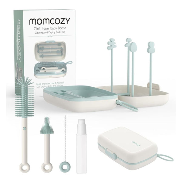 Momcozy 7 in 1 Travel Bottle Brush Set - Dezine Kids