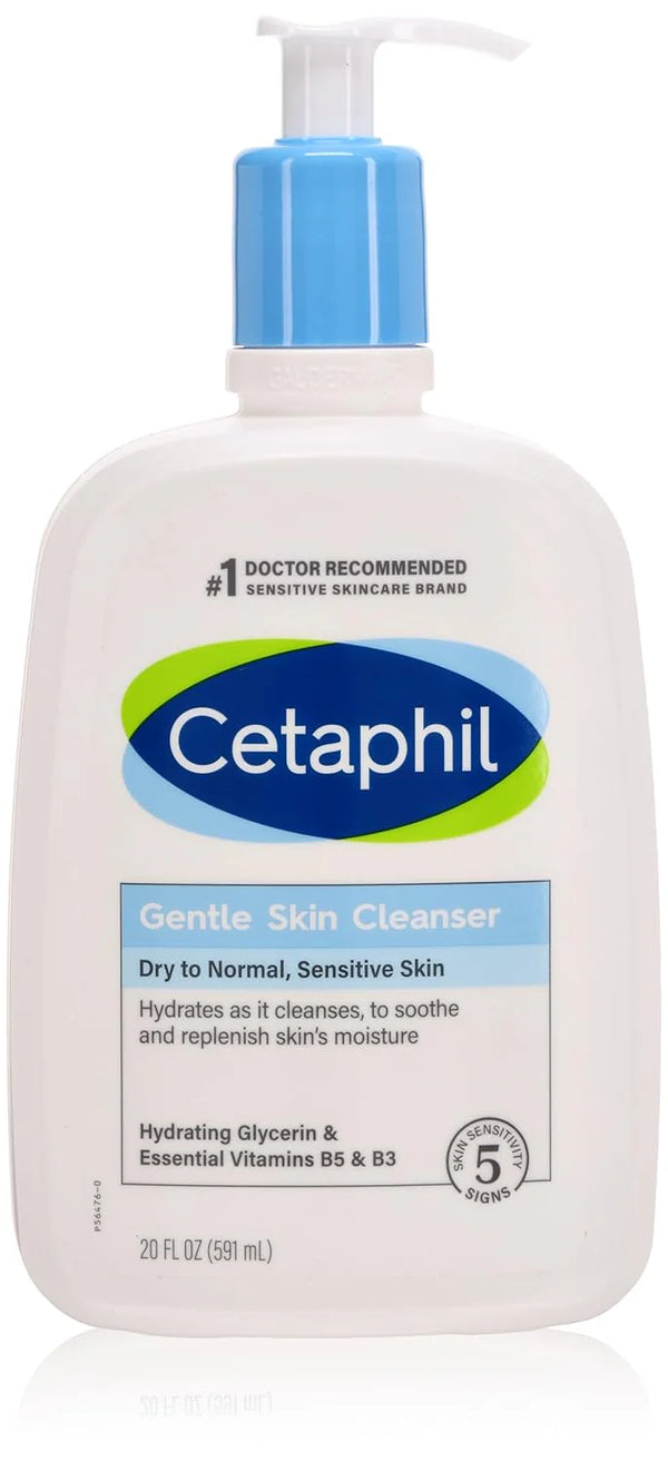 Cetaphil Gentle Skin Cleanser, Dry to Normal, Sensitive Skin - 591 ml - Dezine Kids