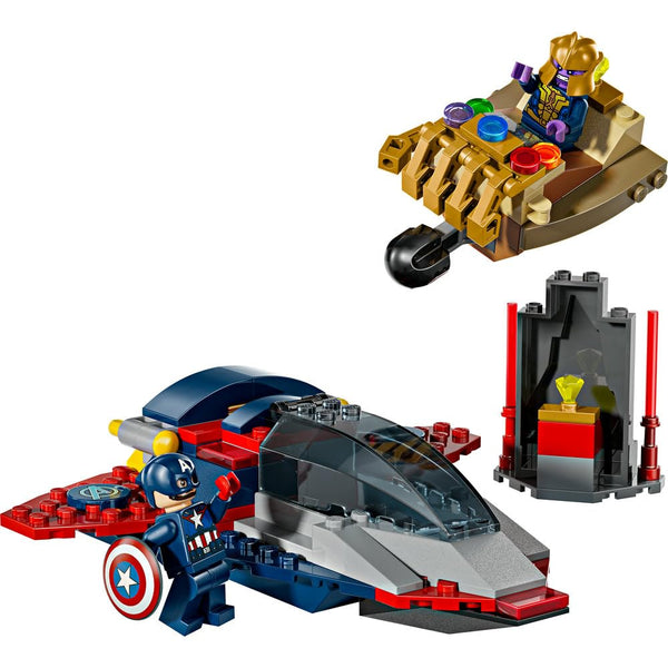 Lego Marvel Captain America vs. Thanos with 2 Minifigures Building Blocks Toys