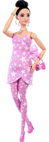 Barbie Deluxe Style Fashion Doll #11 in Pink Denim Star-Print Dress - Dezine Kids