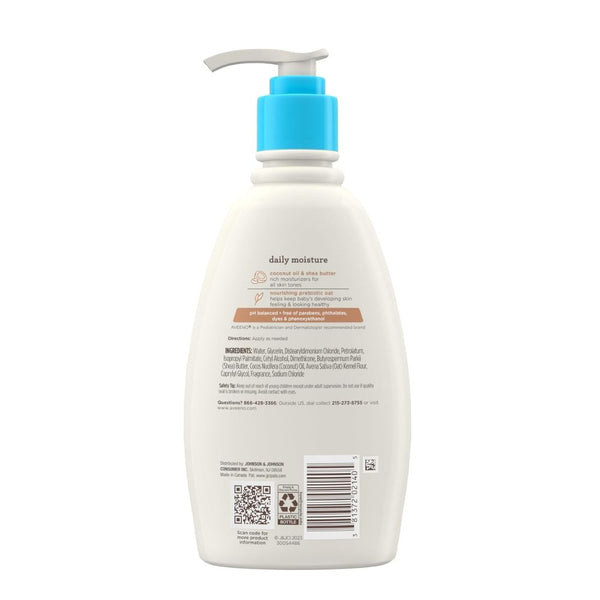 Aveeno Baby Daily Moisture Cream with Prebiotic Oat, Coconut Oil & Shea Butter - 354ml - Dezine Kids