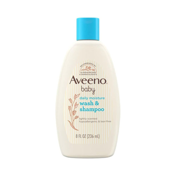 Aveeno Baby Daily Moisture Wash & Shampoo - 236ml - Dezine Kids