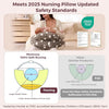 Momcozy Original Adjustable Nursing Pillow for Breastfeeding - Grey