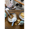 Beaba 1st Stage Silicone Spoon with Ultra Soft Tip, Gum Friendly, Ergonomic Handles, BPA Free, Set of 2 - Green/Grey