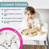 Bibado Long Sleeve Coverall Weaning Bib - Serengeti White