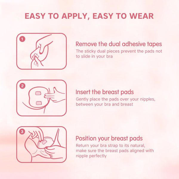Hopop Disposable Nursing Breast Pads, Soft & Leak-Proof for Moms, 30 Pcs - Dezine Kids