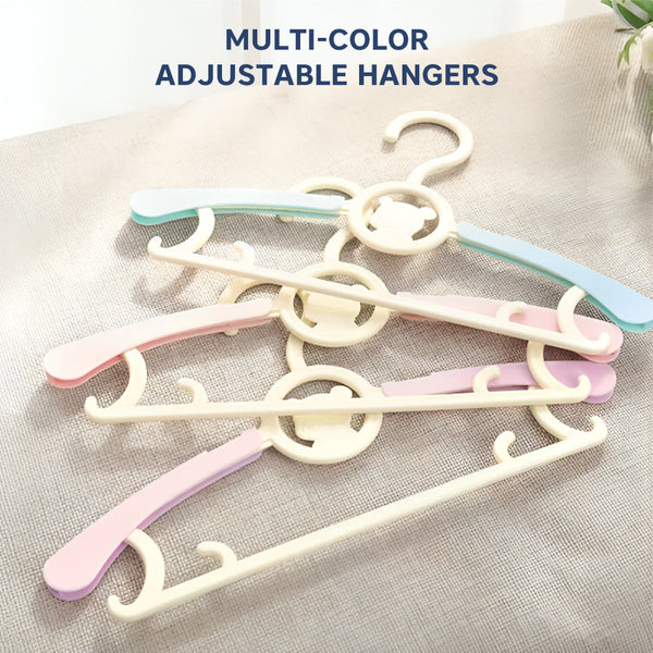 Hopop Adjustable Anti-Slip Hangers for Baby & Kids Clothes – Pack of 6 - Dezine Kids