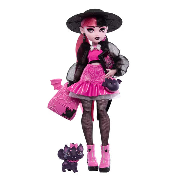 Barbie Monster High Draculaura Fashion Doll With Pet Count Fabulous And Accessories
