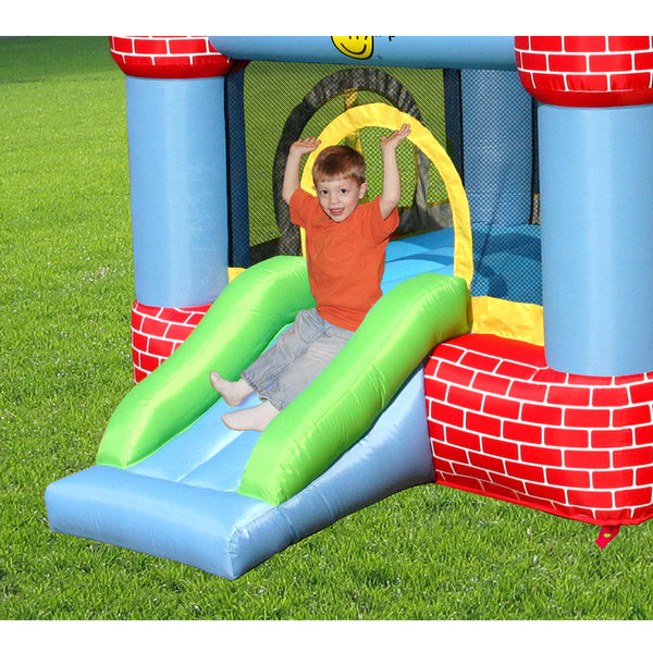 Happy Hop Castle Bouncer With Farmyard Ballpit