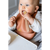 Beaba 1st Stage Silicone Spoon with Ultra Soft Tip, Gum Friendly, Ergonomic Handles, BPA Free, Set of 2 - Clay/Praline