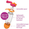 B.Box Tritan Sport Spout Bottle for Kids, 600 ml - Strawberry Shake Pink Orange