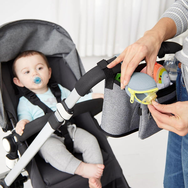 Skip Hop Grab & Go Silicone Pacifier Holder - Grey