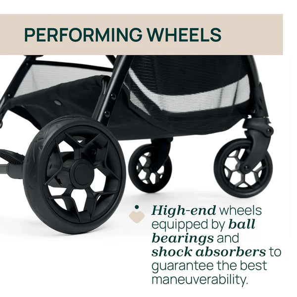 Chicco Glee Lightweight Baby Stroller with Multiple Recline Positions Pram for 0 to 4Y (Upto 22 Kg)- Uneven Black